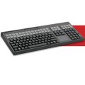 G86-7141 LPOS QWERTY Keyboard (17 Inch, USB, 3-Track MSR, 131 Key, IP 54) - Color: Black