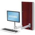 e130 Wall Arm with Extension (Standard Keyboard Tray with Mag Adjustable Keyboard Holder)