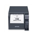 TM-T70II POS Thermal Receipt Printer (Space-Saving, MPOS, USB/Ethernet, Power Supply) - Color: Dark Gray