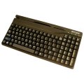 VersaKey POS Keyboard (Compact, MSR with Tracks 1 and 2 and Keyboard Interface) - Color: Black